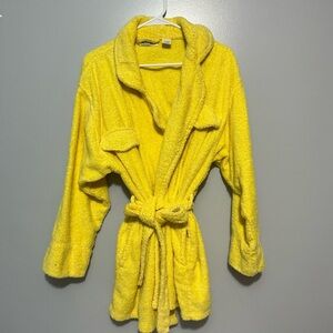 Dreamtime Yellow terry cloth kids Bathrobe One size fits all